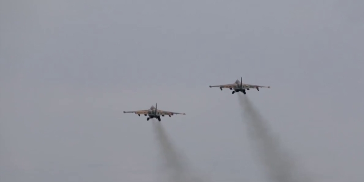 Су-25 нанесли удары по опорным пунктам ВСУ на Краснолиманском направлении