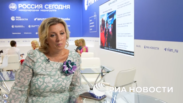 Захарова предупредила об ответе на санкции США против “России сегодня”